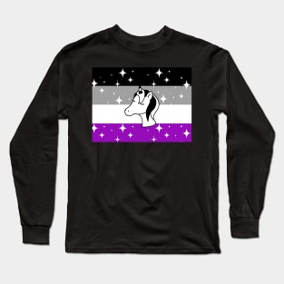 Asexual Sparkle Unicorn Long Sleeve T-Shirt